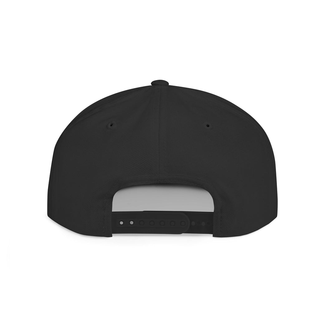 Serial Giver Snapback Hat — "God loves a cheerful giver. - 2 Corinthians 9:7" Pink Retro Script Flat Bill Cap