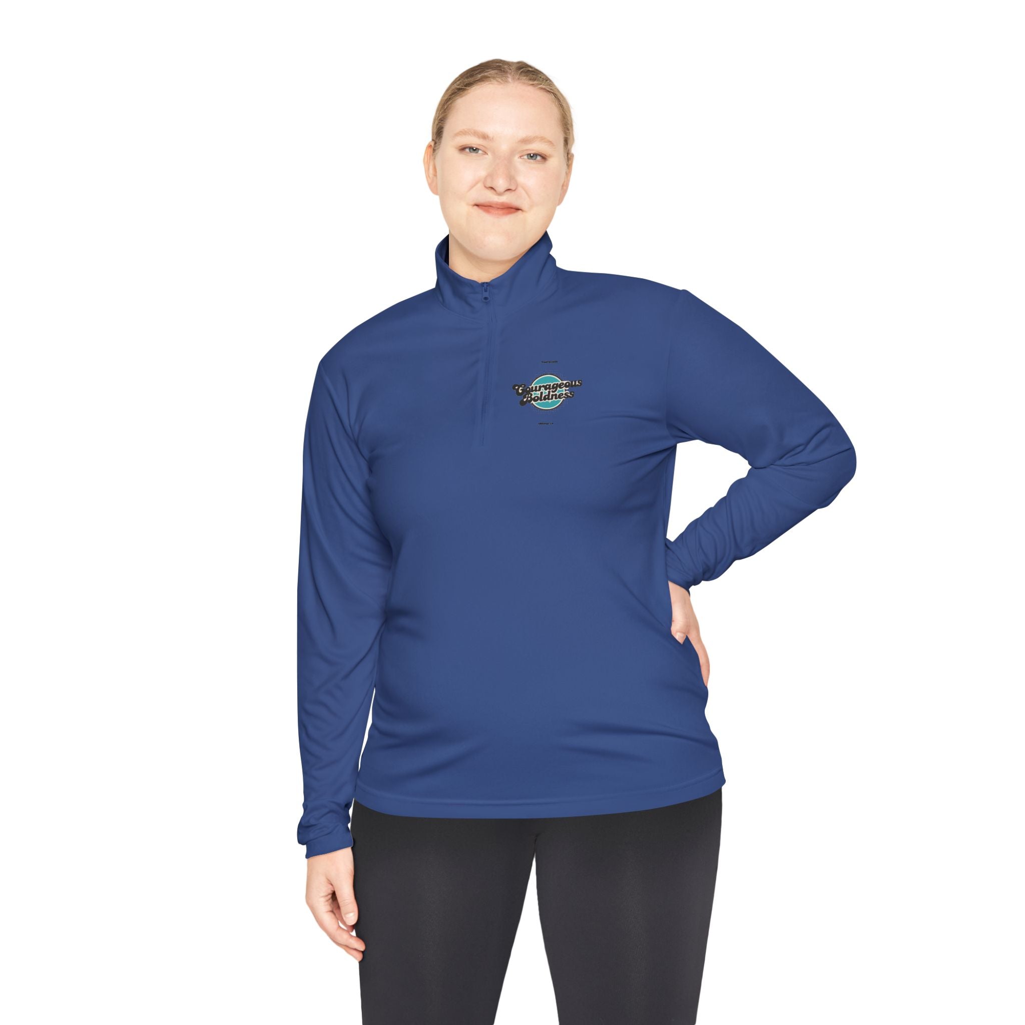 Joshua 1:9 "Be Strong and Courageous" Quarter-Zip Pullover
