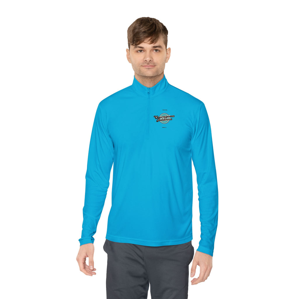 Joshua 1:9 "Be Strong and Courageous" Quarter-Zip Pullover
