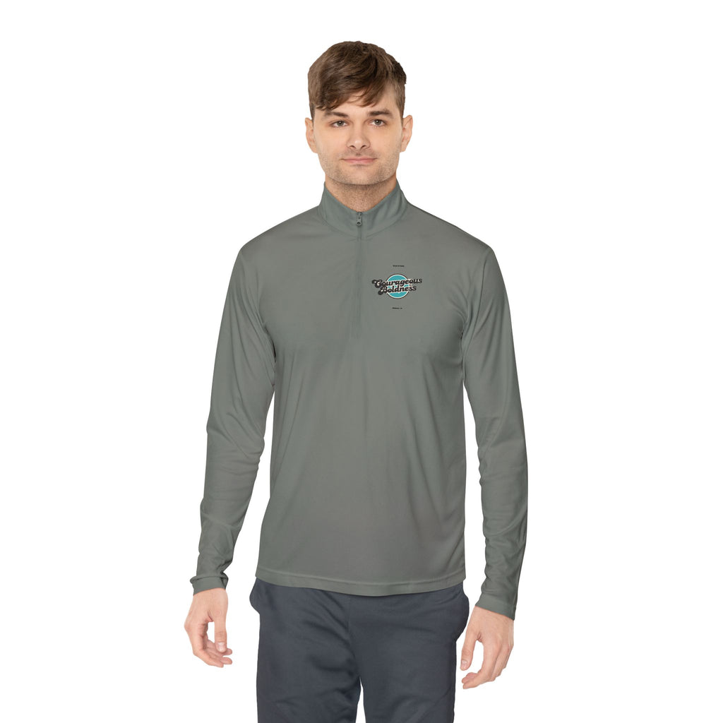 Joshua 1:9 "Be Strong and Courageous" Quarter-Zip Pullover