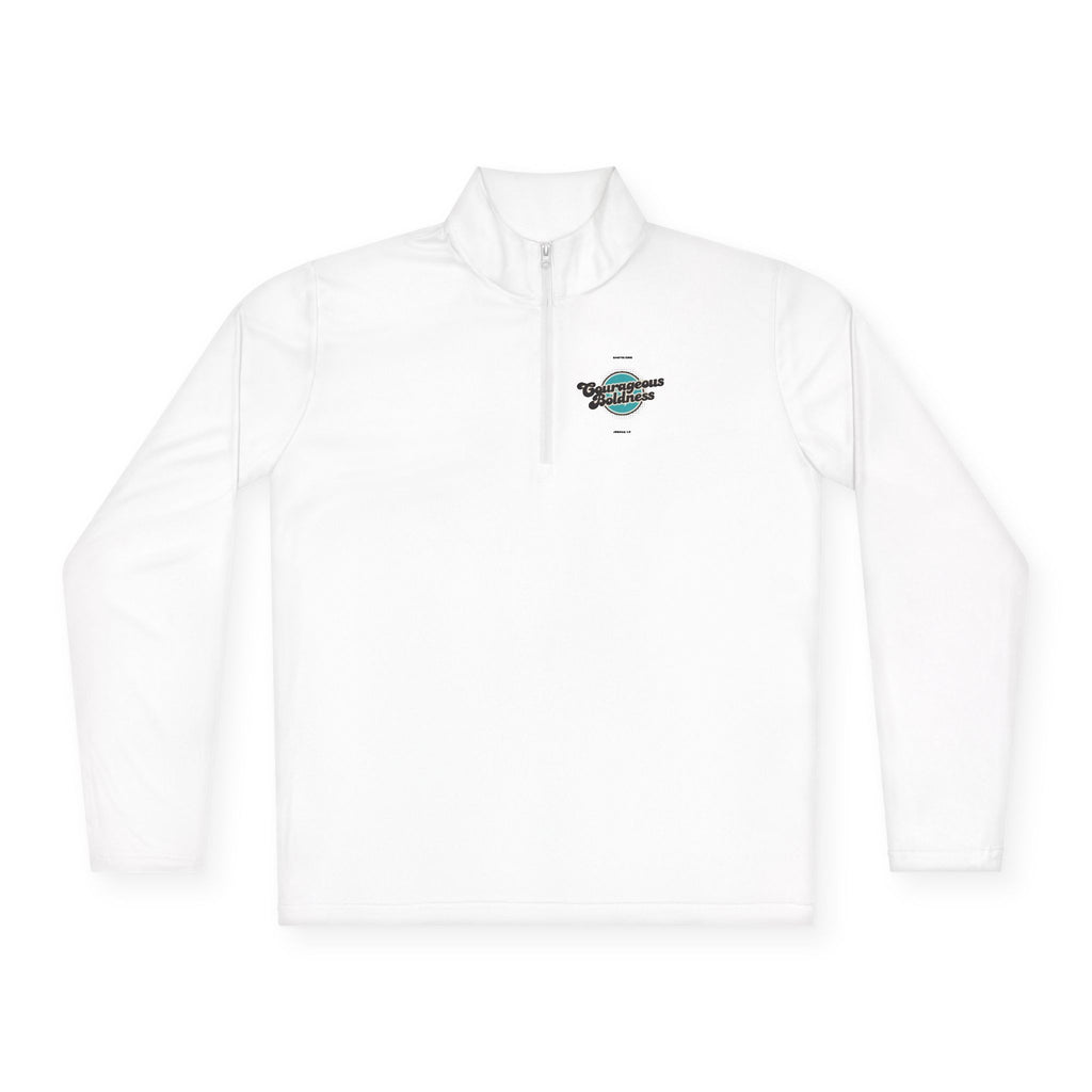Joshua 1:9 "Be Strong and Courageous" Quarter-Zip Pullover