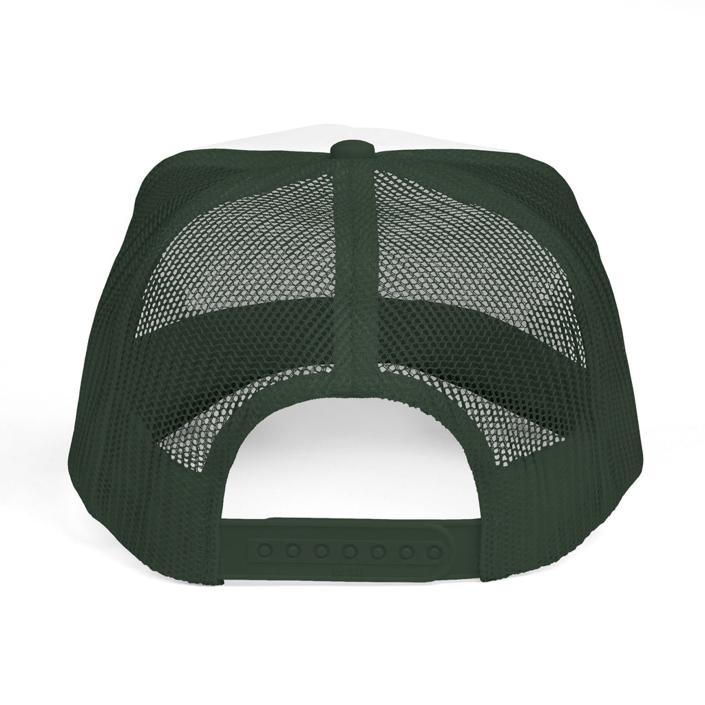 I Work For God Trucker Hat — Christian Mesh Cap, Faith-Based Religious Baseball Cap