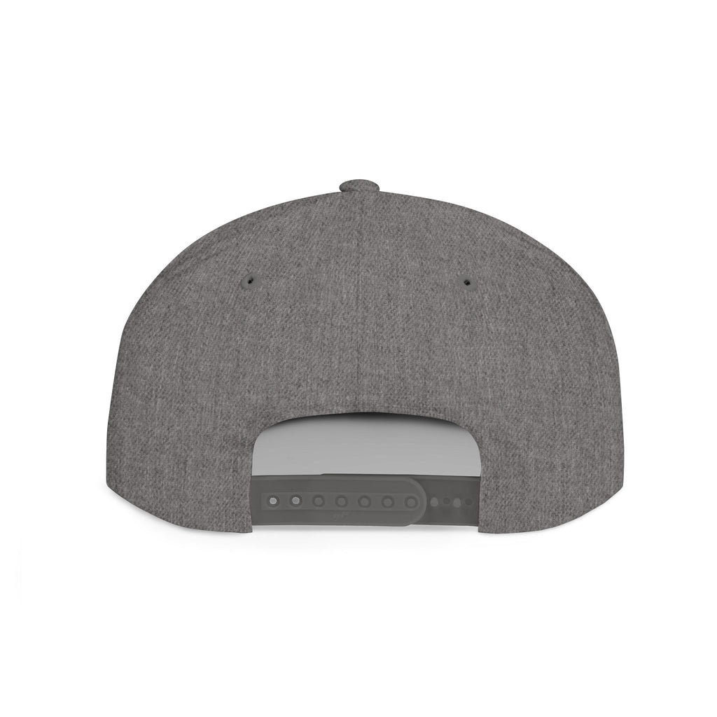 Serial Giver Snapback Hat — "God loves a cheerful giver. - 2 Corinthians 9:7" Pink Retro Script Flat Bill Cap